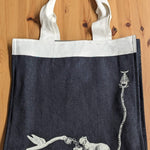 AMORET Denim Tote Bag