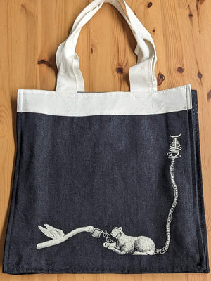 AMORET Denim Tote Bag