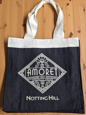 AMORET Denim Tote Bag