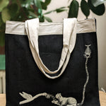 AMORET Denim Tote Bag